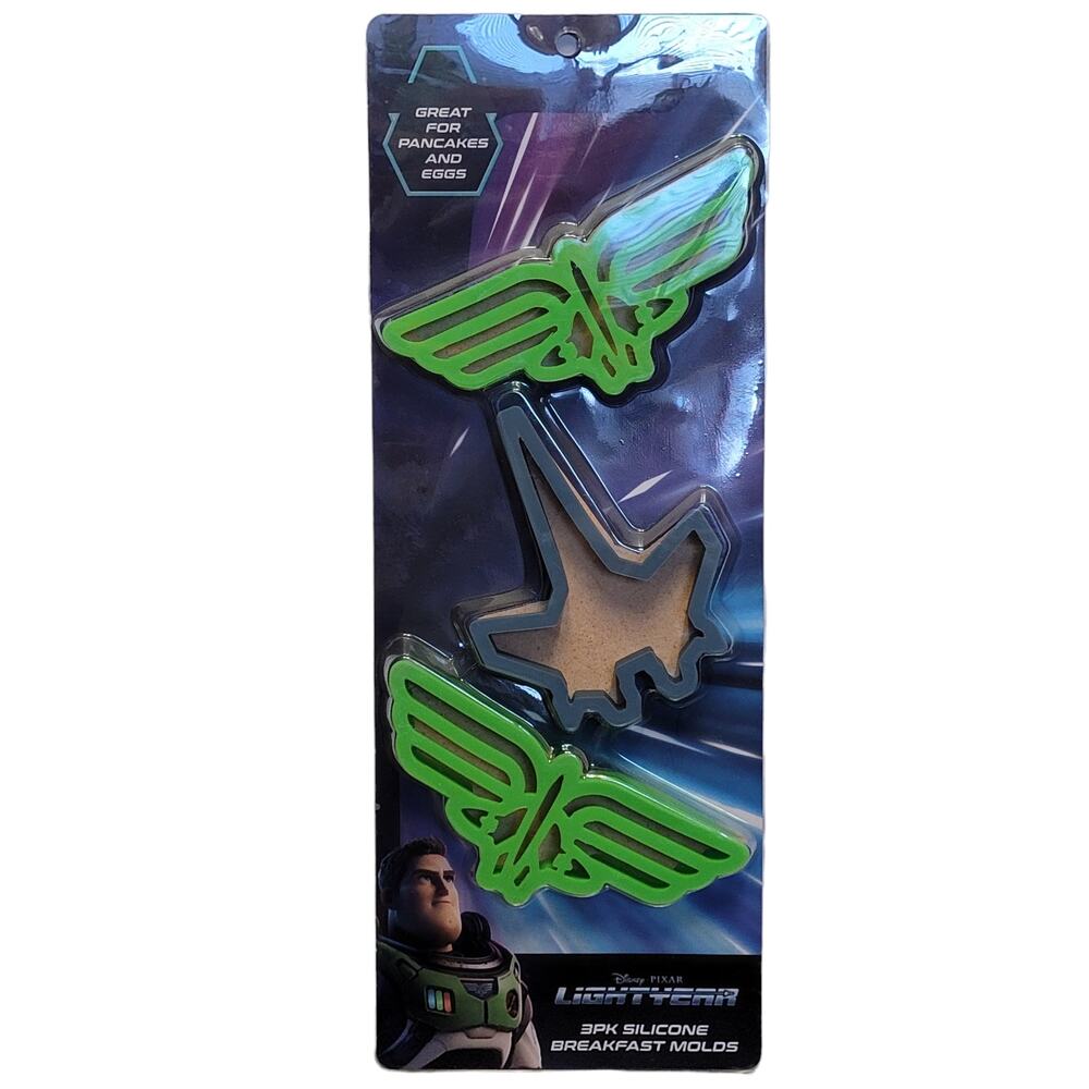Buzz Lightyear Silicone Breakfast Molds 3 Pk Pancake Eggs Disney Pixar Toy Story